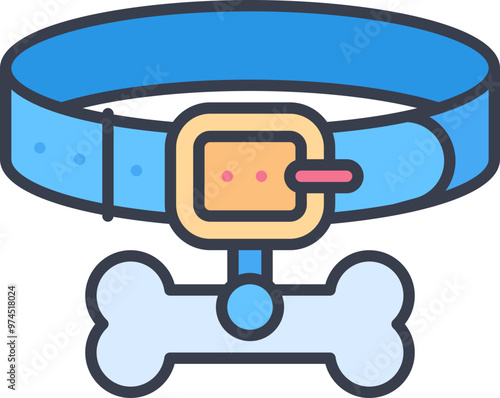 Dog collar icon