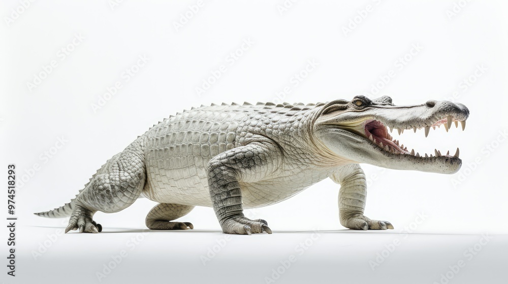 reptile alligator white background reptile alligator white background