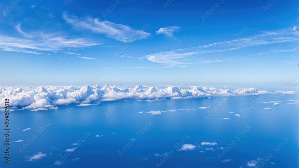 A serene aerial view of clouds and ocean, showcasing the beauty of nature and expansive skies. A serene aerial view of clouds and ocean, showcasing the beauty of nature and expansive skies.