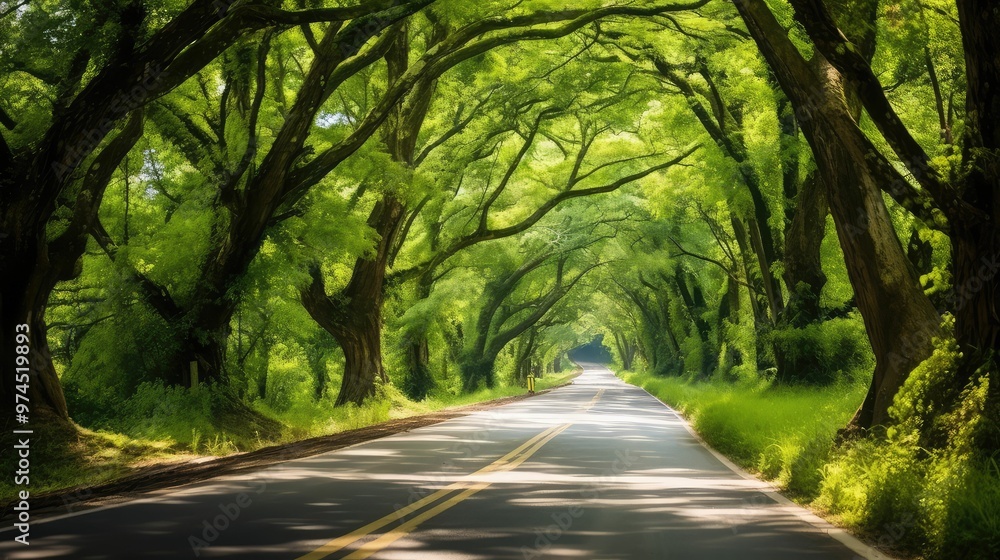 Fototapeta premium serene road side