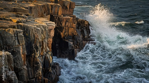 The dramatic and rugged coastline of Acadia National Park's Schoodic Point, photo