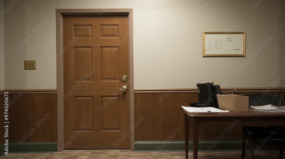 Fototapeta premium meeting closed conference room door