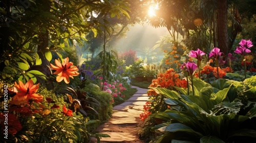 lush plant sun