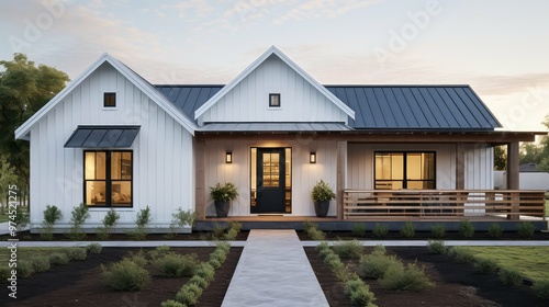 roof modern farm house