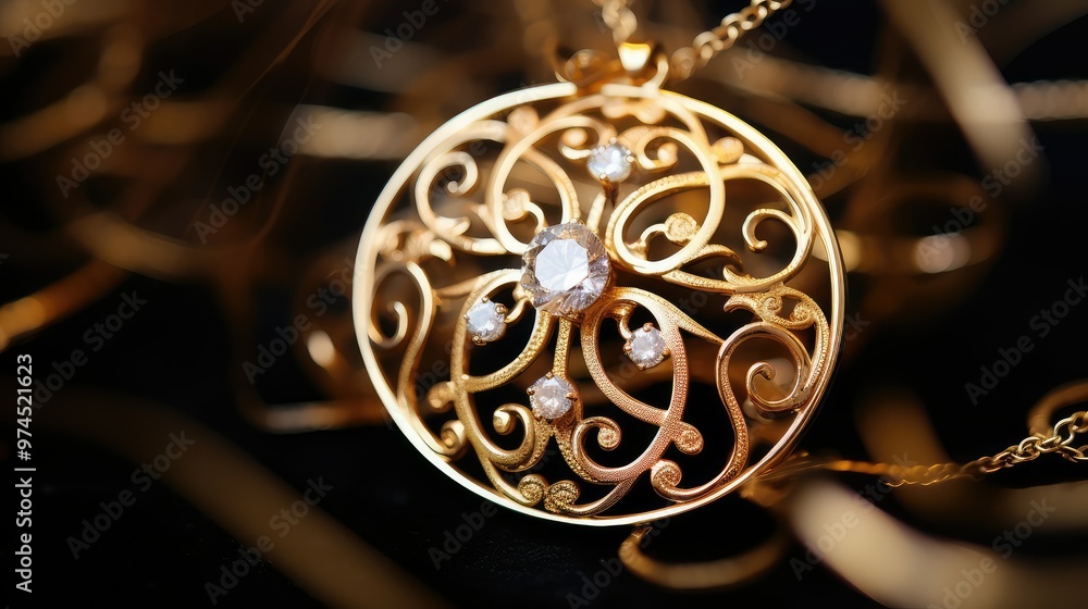 Obraz premium patterns gold filigree