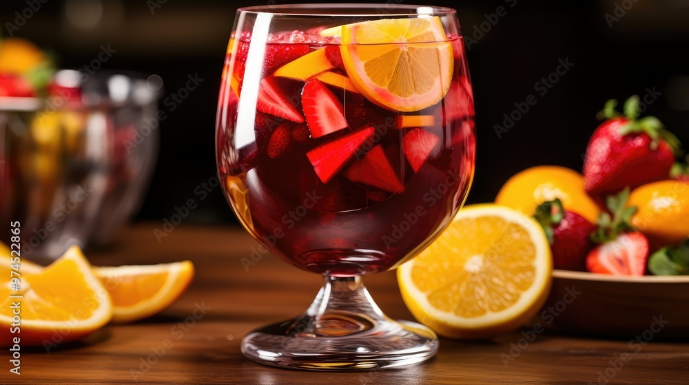 red sangria glass red sangria glass