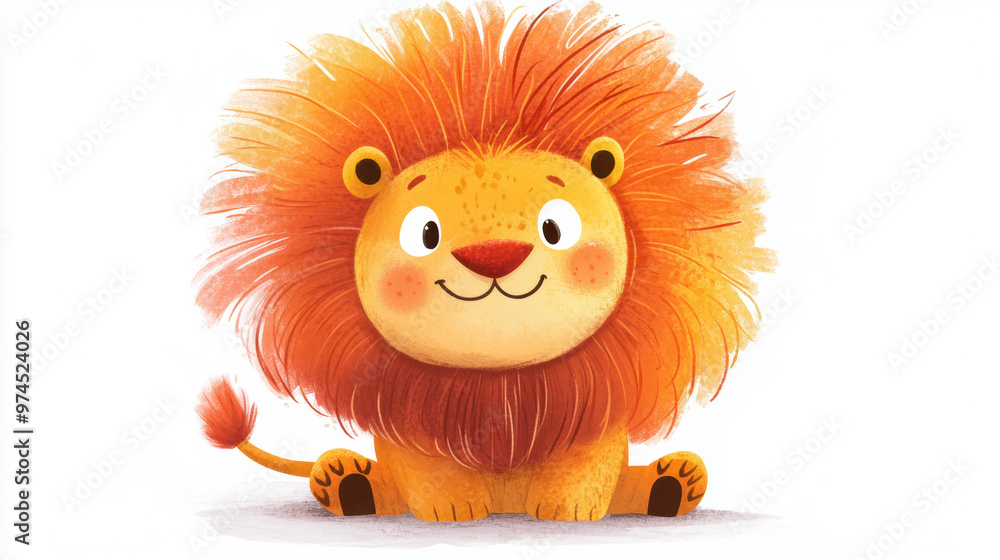 Cute Lion Cartoon. Cute Lion Cartoon.