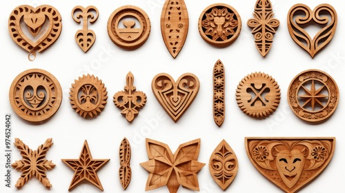 carved wood clipart