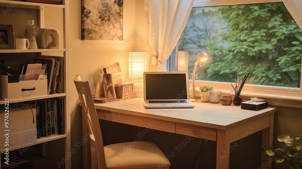 Fototapeta premium corner homeschool desk