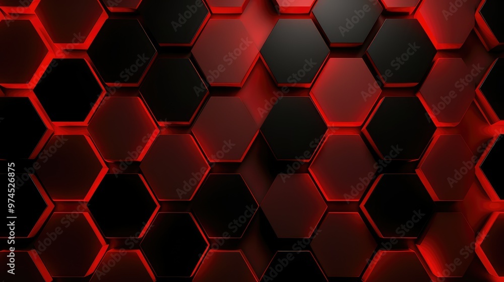 geometric red hexagon background geometric red hexagon background