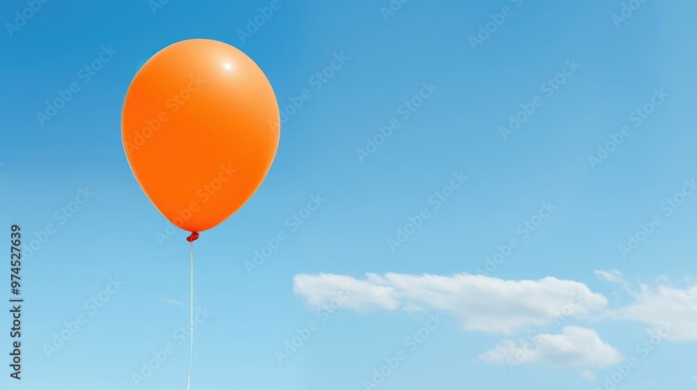 Fototapeta premium serene orange balloons