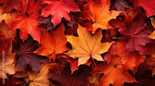 vibrant fall leaves graphics