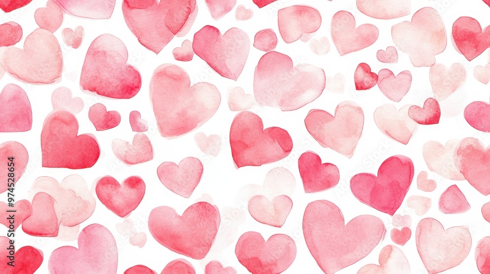 Romantic background with soft red and white hearts in a pastel palette. Ideal for Valentine's Day, love-themed designs, or wedding invitations. Romantic background with soft red and white hearts in a pastel palette. Ideal for Valentine's Day, love-themed designs, or wedding invitations.