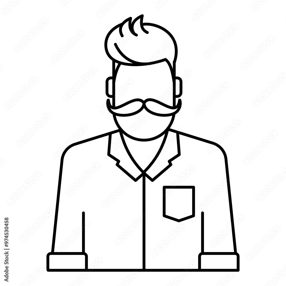 Barbershop icon for your aplication or your barbershop Barbershop icon for your aplication or your barbershop