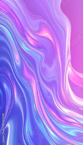 Wallpaper Mural Bold colorful abstract waves with motion effects Torontodigital.ca