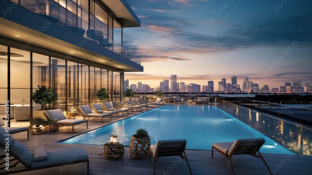 Obraz premium lounge housing graphic