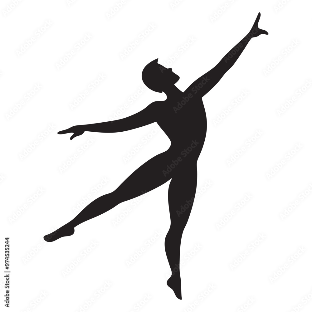 Male gymnast silhouette vector art, young man workout pose, gymnastic icon and logo design. Male gymnast silhouette vector art, young man workout pose, gymnastic icon and logo design.
