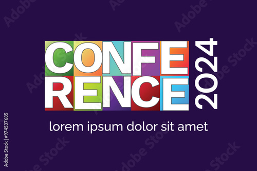 Modern Colorful Conference Logo Template