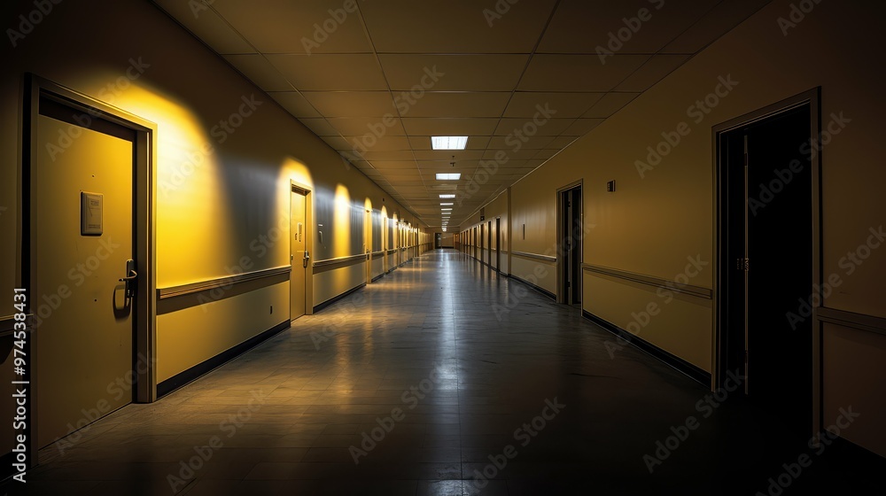 hallway vacant office hallway vacant office