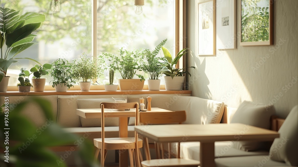 Cozy Natural Light-Filled Indoor Garden Cafe Serenity Cozy Natural Light-Filled Indoor Garden Cafe Serenity