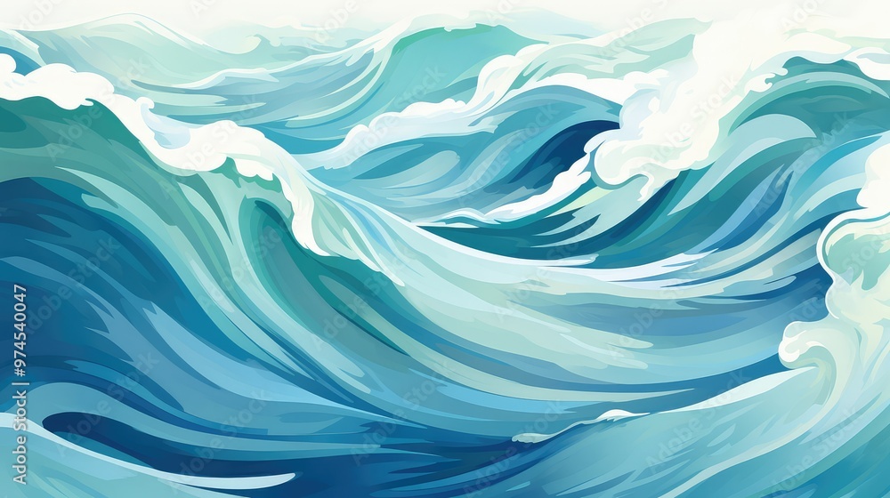 digital water waves illustration digital water waves illustration
