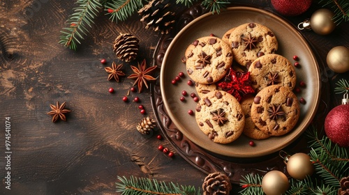 Minimalist Background: Tasty Vector Design of Cookies, Cakes, and Coffee for International Chocolate Day 