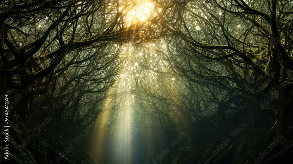 Obraz premium s line tree