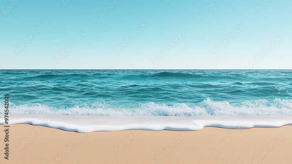 A serene beach scene featuring soft sand and gentle ocean waves under a clear blue sky, perfect for relaxation and escape. A serene beach scene featuring soft sand and gentle ocean waves under a clear blue sky, perfect for relaxation and escape.