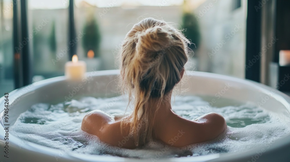 Soothing Bath Ritual for Restful Sleep, an inviting scene showcasing a serene bathroom with candles, soft towels, and warm water, creating a tranquil atmosphere for relaxation. Soothing Bath Ritual for Restful Sleep, an inviting scene showcasing a serene bathroom with candles, soft towels, and warm water, creating a tranquil atmosphere for relaxation.