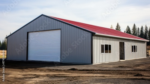 sliding metal storage building