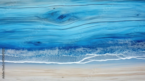 weathered blue beach wood photo