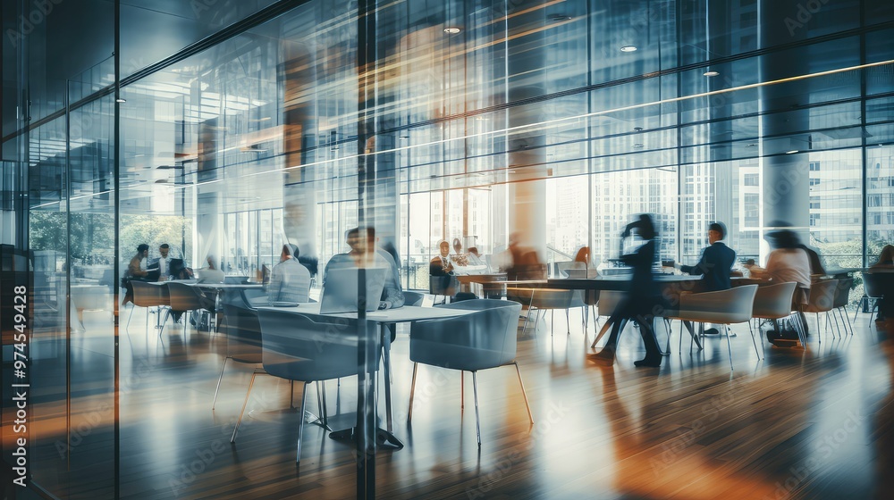 glass blurred modern office glass blurred modern office