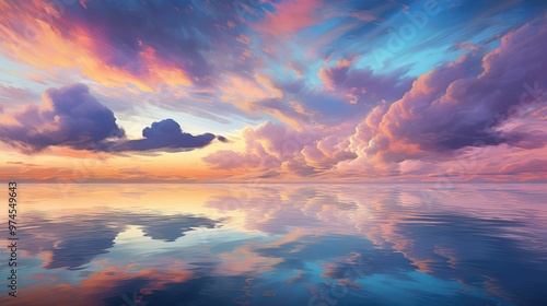 purple sky clouds blue