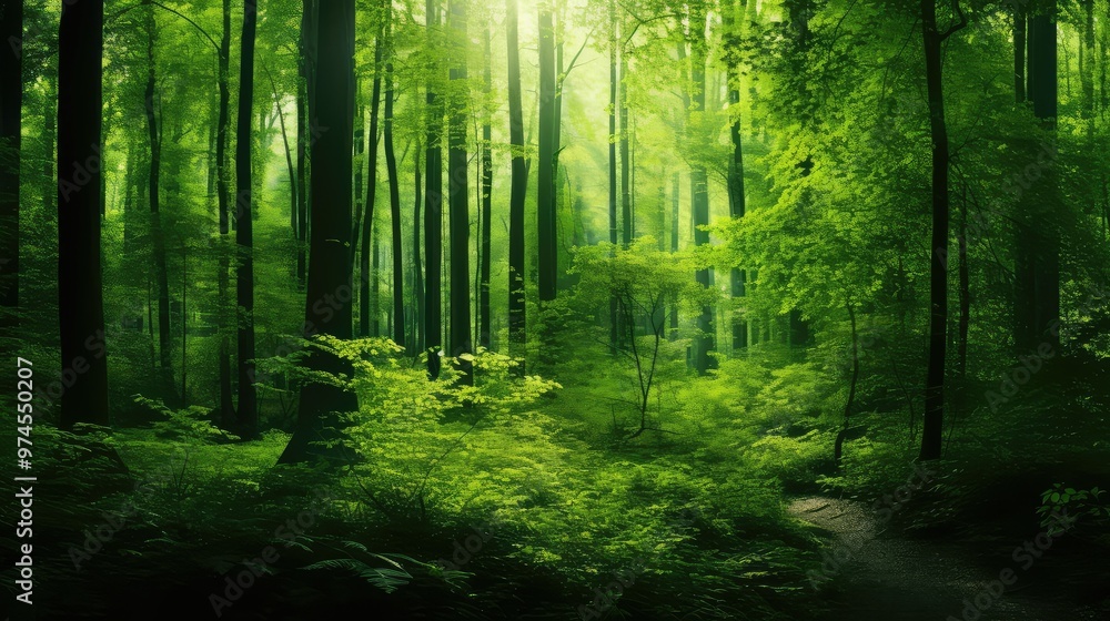 Fototapeta premium leaves pantone green