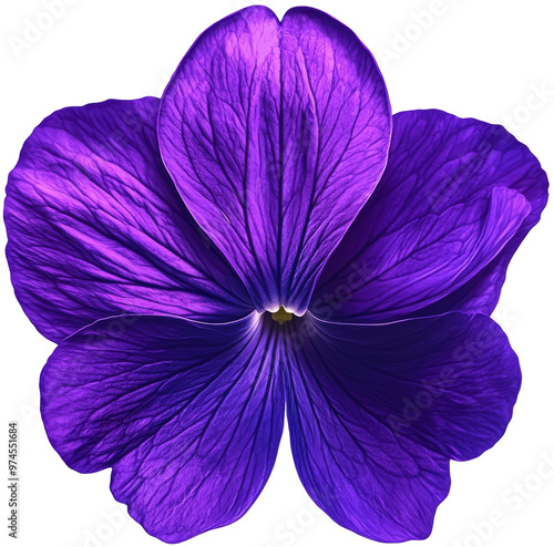 A vibrant, close-up view of a purple flower. cut out, PNG, isolated on transparent background.