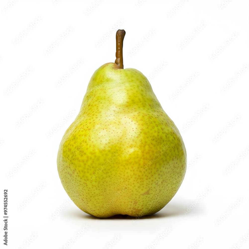 A perfect pear isolated on a white background. A perfect pear isolated on a white background.