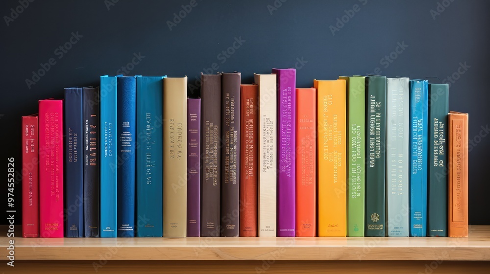 Fototapeta premium literature books vertical