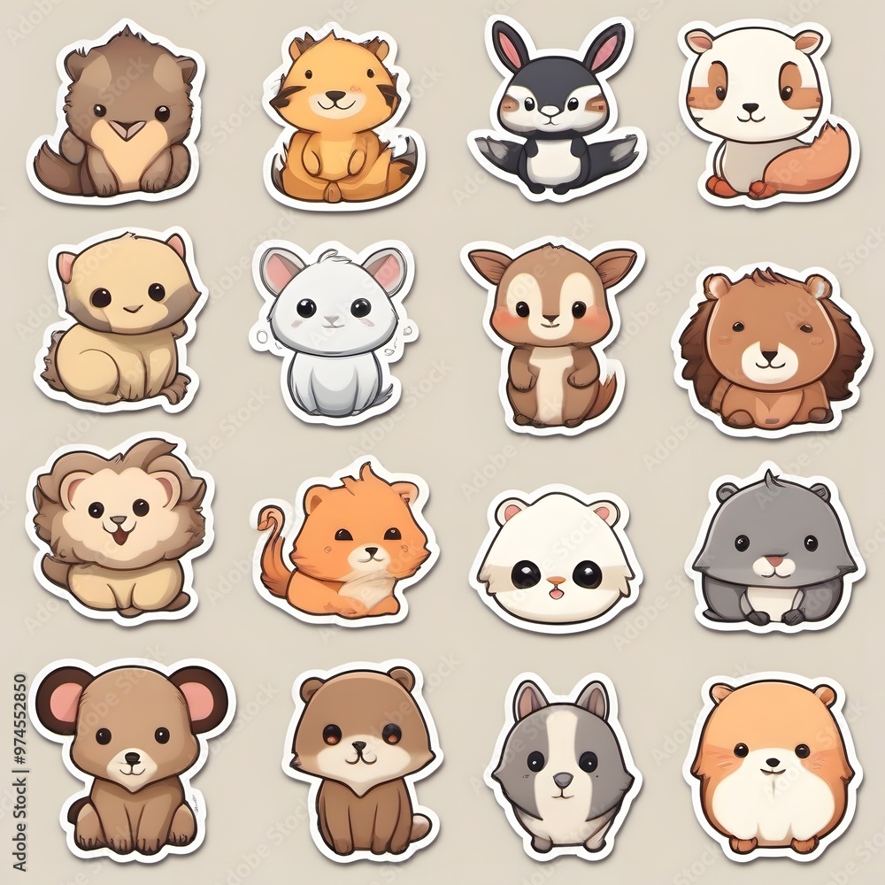 Adorable Animal Stickers! Adorable Animal Stickers!