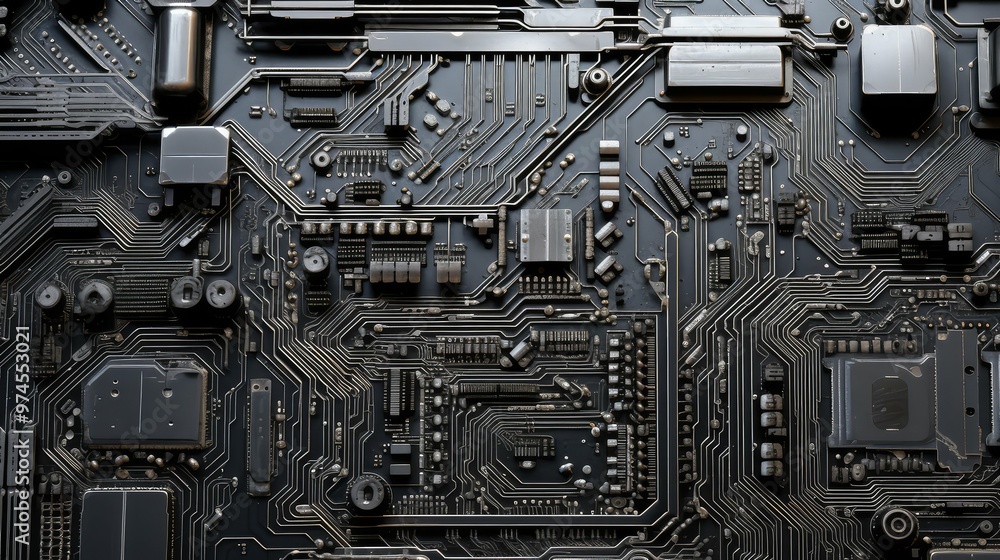 Fototapeta premium electronics bare metal hardware