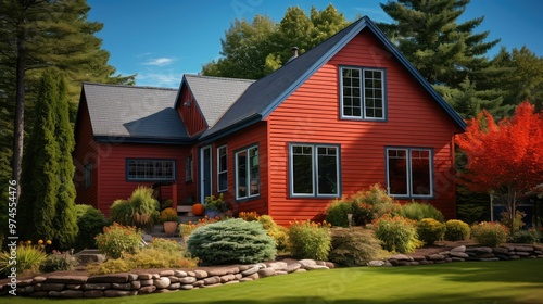 bold siding on house photo