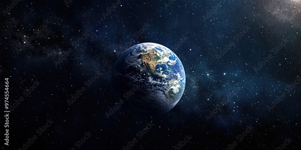 Naklejka premium earth in space
