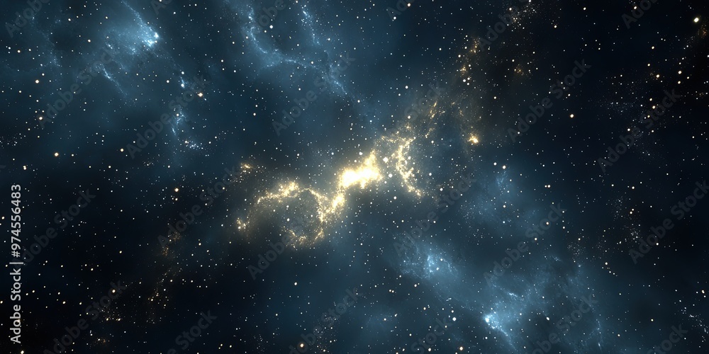 Naklejka premium space galaxy background