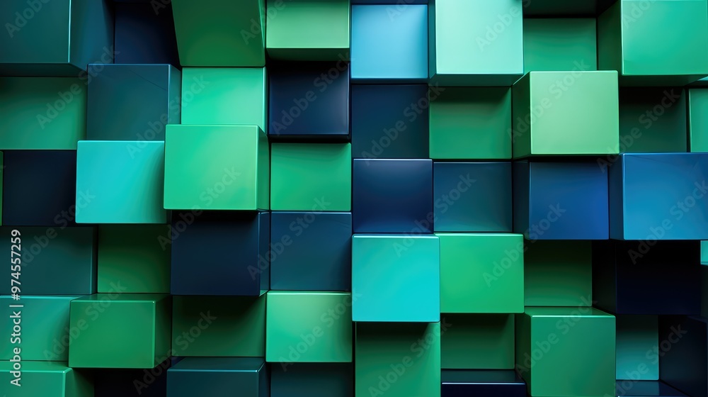 s geometric shape blue and green s geometric shape blue and green