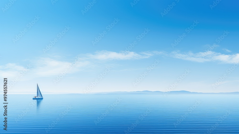 Naklejka premium sailboat strategy blue