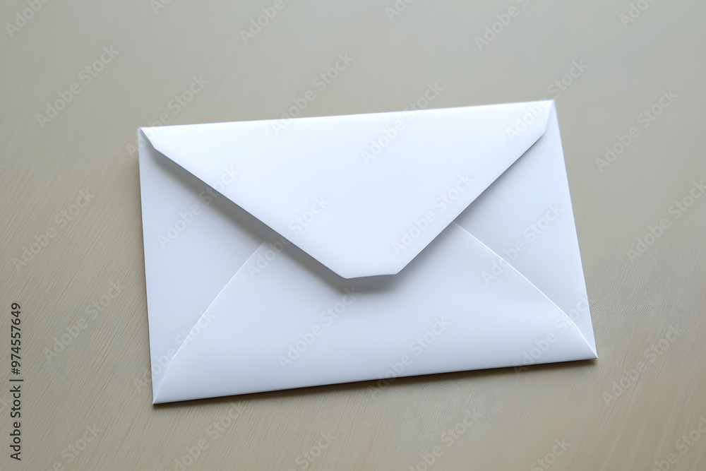 Envelope with a blank card and paper Envelope with a blank card and paper
