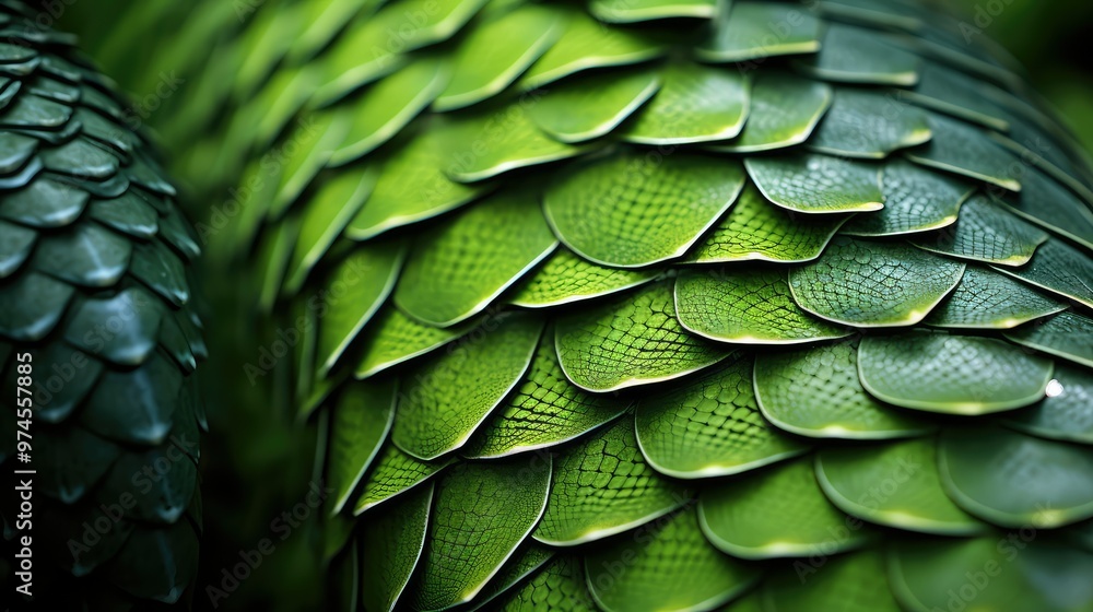 Fototapeta premium closeup green scales