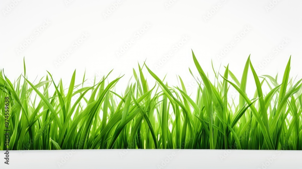 Fototapeta premium nature grass on white