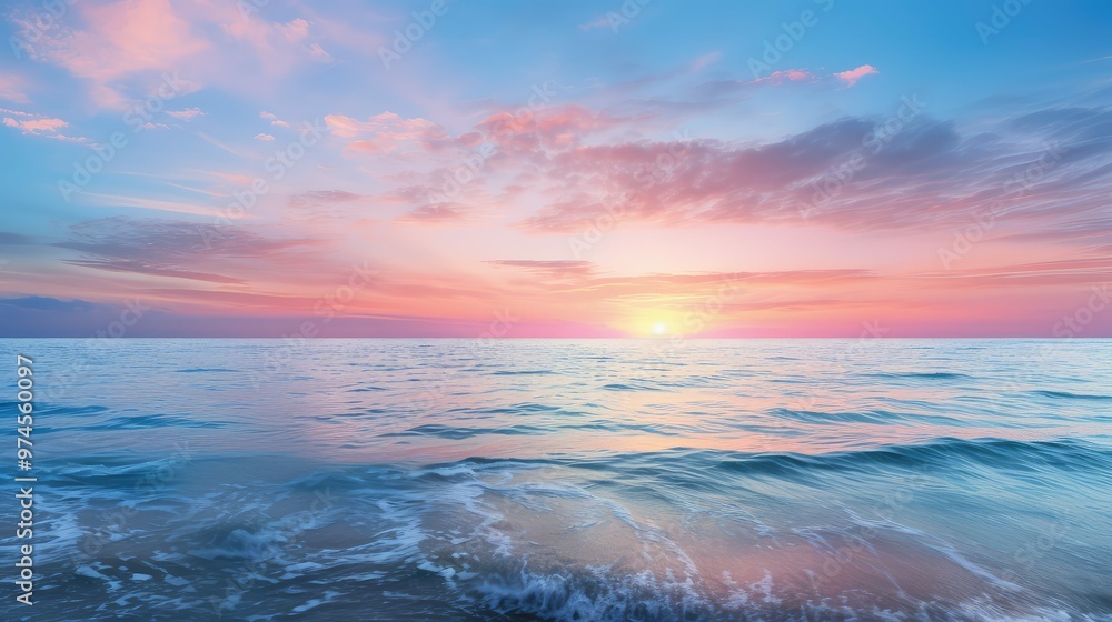 Obraz premium sky blue pink