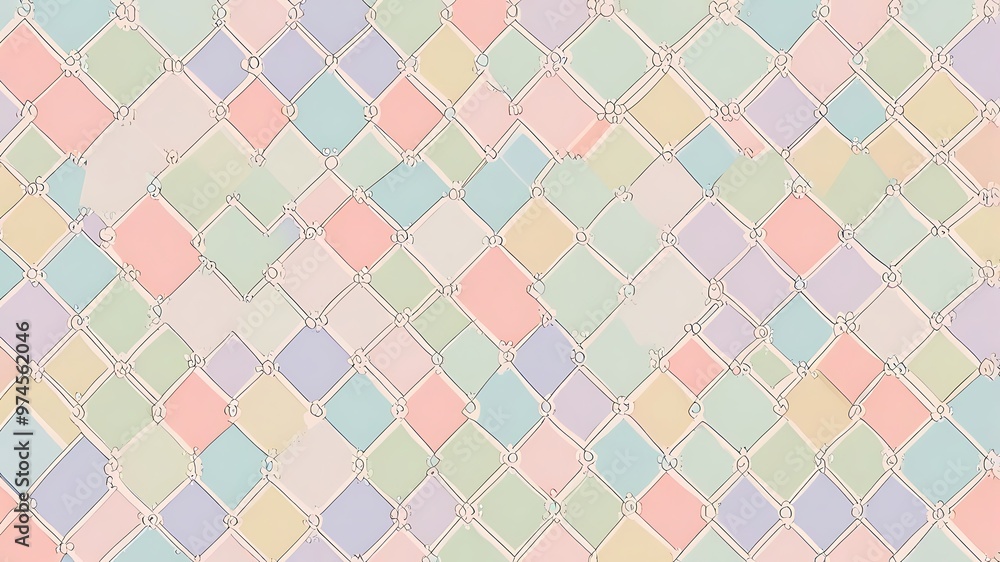 Pastel Diamond Pattern Background Pastel Diamond Pattern Background