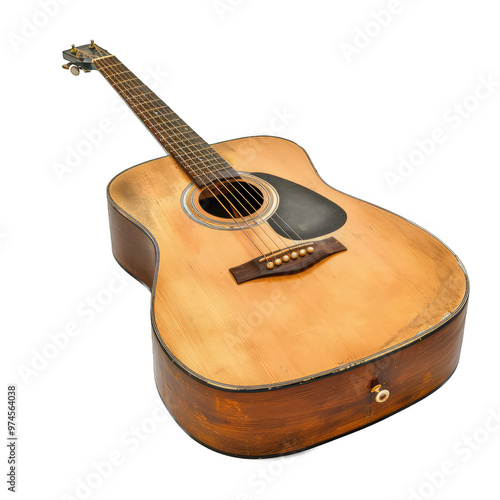 Acoustic Guitar with Worn Finish
